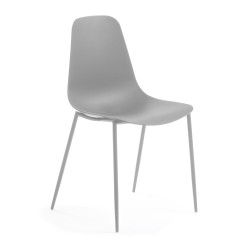 Cadeira Metal, Polipropileno Cinza L105