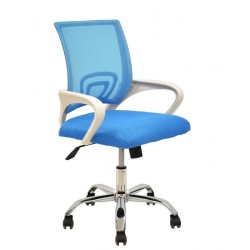 Cadeira Escritório Branco+Azul SD1692
