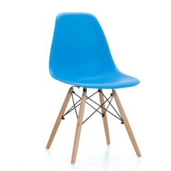 Cadeira Madeira Polipropileno Azul SD240