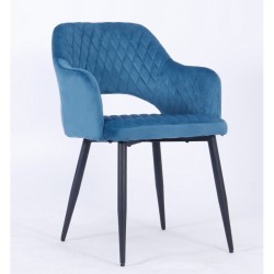 Cadeira metal, veludo SD2333