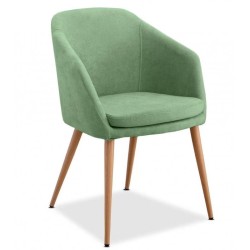 Cadeira metal, SD2626 veludo verde