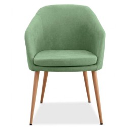 Cadeira metal, SD2626 veludo verde